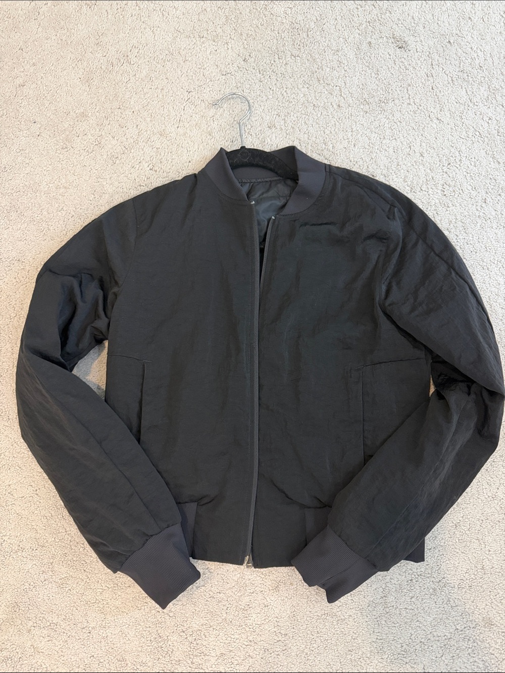 Lululemon Reversible Black Bomber Jacket size 6